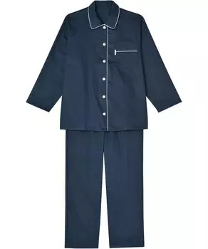 Расслабляющая пижама Sleep Science Длинная хлопковая сатиновая ткань YDX513 KO M [Wacoal & Sleep] Рукава/Брюки 100% Женская