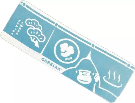Relax Tonoi Slim Bath Towel Aqua Blue Сделано в Японии Сауна Сакай Банные принадлежности Баня На Открытом Воздухе Баня GORELAX GORELAX-TOWEL-05-24P44966