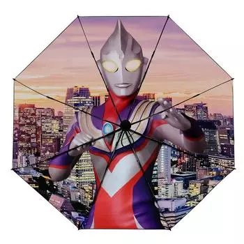 RELAX ULTRAMAN Ultraman складной зонт черный 8 спиц сумка для хранения в комплекте Tiga 25th [Relax] мужской женский RTU-UT (Годовщина Ультрамена)