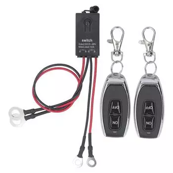 Реле мощности с 2 контроллерами, ручная кнопка, пульт дистанционного управления, беспроводной переключатель для промышленного автомобиля Elect