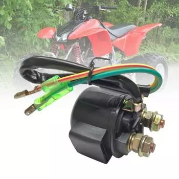 Реле стартера мотоцикла, простая установка, износостойкое черное профессиональное реле, замена соленоида