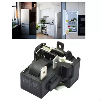 Реле стартера PTC Защита от перегрузки Замена деталей Профессиональная 3-контактная простая установка Морозильная камера Часть