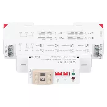 Реле времени 4 режима задержки Цифровые электронные компоненты GRT8-K1 AC/ 12V-240V 50/60HZ