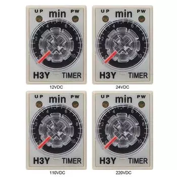 Реле времени H3Y-2 8-контактное высокоточное электрооборудование бытовой техники 0-10 минут 12VDC