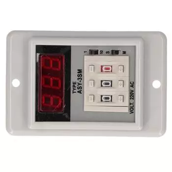 Реле времени JYIO с цифровым дисплеем, высокой точностью, замедлитель 99,9S999M, переменный ток 220 В, 50/60 Гц