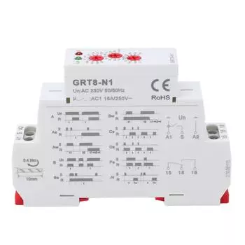 Реле времени с задержкой таймера контроллер регулируемый переключатель управления переменного тока 230 В со светодиодным индикатором