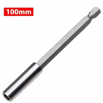 Release Magnetic Extension Power Tools Screwdriver Hex Shank Extender Rod Socket Drill Bit Holder 100mm