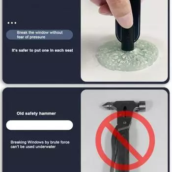Reliable Car Window Breaker Safety Hammer Quick Effective Emergency Escape Tool красный