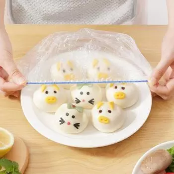 Надежная пыленепроницаемая защита пищевых продуктов, многоразовая крышка для хранения пищевых продуктов, кухонные аксессуары, чехлы для хранения пищевых продуктов 100pcs