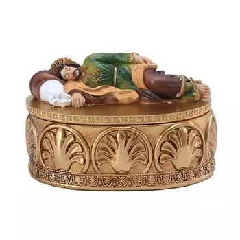 Религиозная христианская фигурка спящего святого Иосифа, шкатулка для украшений, икона из смолы, украшения для дома, католические священные украшения, подарки