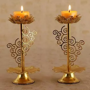 Религиозное поклонение Будде и религиозные храмы Молитвенный или декоративный подсвечник 4.5in