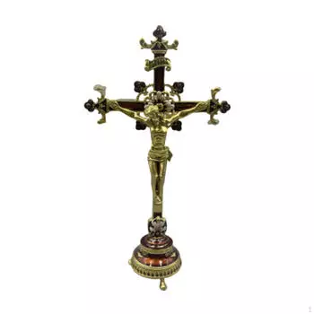 Религиозный декор распятия, молящаяся скульптура, религиозная статуэтка христианское молитвенное украшение для двора,