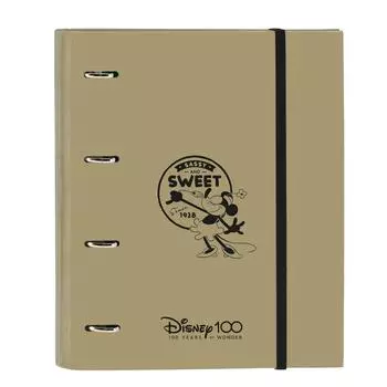 Reliure anneaux Minnie Mouse Beige (27 x 32 x 3.5 cm)
