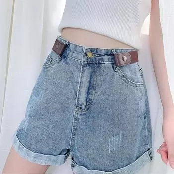 Ремень без пряжек для джинсовых брюк, платьев, эластичный пояс без пряжек для женщин/мужчин, без выпуклостей, без хлопот, поясной ремень чёрный