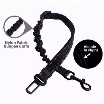 Ремень безопасности для домашних животных, трос для собак, эластичный, отражающий, амортизирующий трос безопасности, принадлежности для маленьких, средних и больших собак