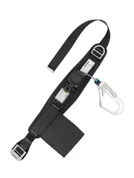 Ремень безопасности для туловища, новый с защитой от падения, защитный пояс колокольного типа, новый стандартный поясной ремень, ударопрочный, сумка для инструментов, защита от падения на все тело чёрный