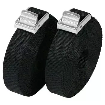 Ремень CARMATE inno высокого класса, высокопрочный ремень, общая длина 6 м x 2 шт. IN823 чёрный