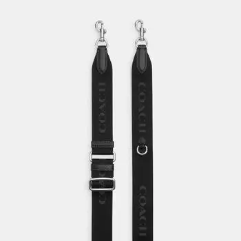 Ремень Coach, серебристо-черный, мультицветный