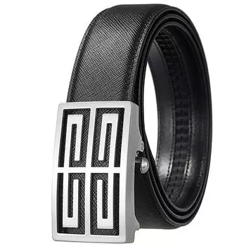 Ремень деловой, мужская мода, автоматическая пряжка из нержавеющей стали Ly36-61419-7 110-130CM