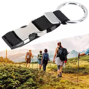 Ремень для багажа 2,5*30 см, регулируемый черный ремень для багажа