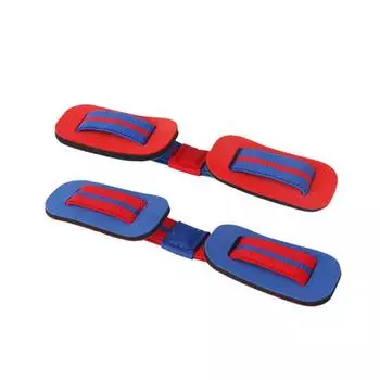Ремень для большого пальца ноги Растяжитель Тренажер Эластичный пояс Эластичная лента Тренировочная лента Растяжитель Выравнивание Hallu Blue + red
