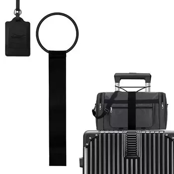 Ремень для чемодана ZXZone, эластичный фиксирующий ремень для багажа, для путешествий за границу, удобный ремень для багажа, бирка с именем, эластичная длина, предотвращает