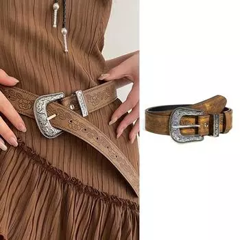 Ремень для джинсов унисекс Goth Y2k, дизайнерские ремни для женщин, высококачественный роскошный черный панк-аксессуар, пояс для мужчин, ремень Boho 105CM