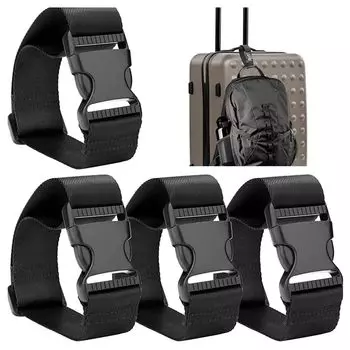 Ремень для фиксации багажа с набором для крепления чемодана, надежно фиксирует сумку, предотвращает фиксацию, регулируемый ремень для багажа идеально подходит для путешествий и деловых поездок