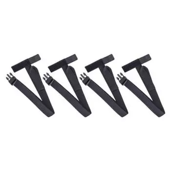 Ремень для фиксации сумки Tanax MOTOFIZZ Option, 4 шт., 20 x 600 мм, с застежкой-липучкой, защита от развевающихся предметов, MP-353, черный