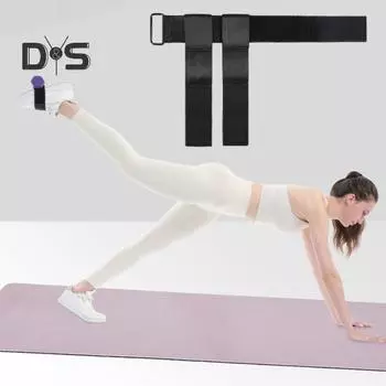 Ремень для гантелей, регулируемое крепление для ног с гантелями, ремень для подъема тяжестей, йога, силовые тренировки, подъем тяжестей для ног, домашний спортзал, ремень для тренировки ног чёрный