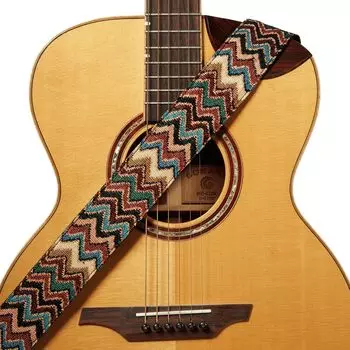 Ремень для гитары Chevron, гитарный ремень для бас-гитары с ремешком Block Headstock Strap Tie, широкий, регулируемая длина от до [Amumu] акустическая, электрическая и -