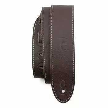 Ремень для гитары Perri s Italian Leather, 2 дюйма, удлиненный, цвет черный чёрный
