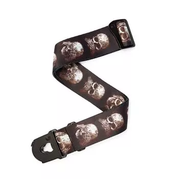 Ремень для гитары с замком Strap Lock Structure Alchemy Gothic Planet Lock Strap 50ALP01 Muted Skulls D Addario []