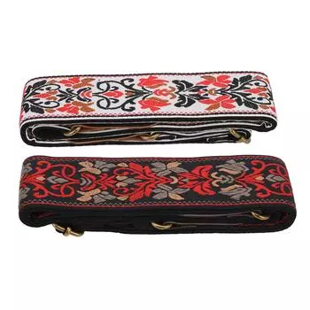 Ремень для гитары, утолщенный и расширенный, многофункциональный, уникальный, с жаккардовой вышивкой, ремень для гитары Black