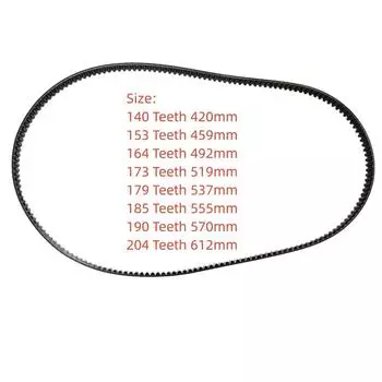 Ремень для хлебопечки 420-612MM Черный ремень для хлебопечки 164T