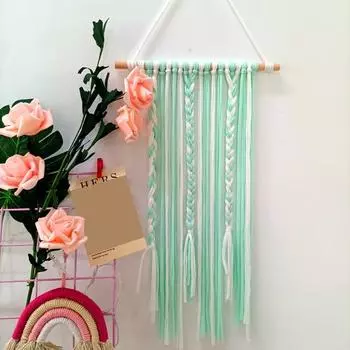 Ремень для хранения шпильки, длинный, компактный, легкий, полезный, с радужными кисточками, заколка для волос, органайзер, товары для дома