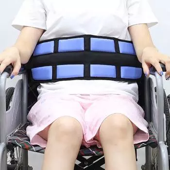 Ремень для инвалидной коляски, высокая эластичность, контроль ног, медицинское обслуживание, универсальное сиденье, регулируемые ремни безопасности для взрослых One Size синий