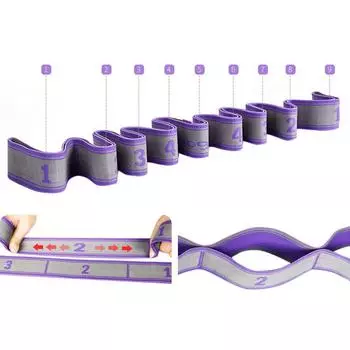Ремень для йоги, полиэстер, латекс, эластичная лента для латинских танцев, петля для йоги, пилатеса, тренажерный зал, фитнес-упражнения, эспандеры