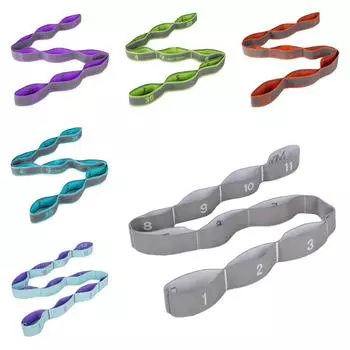 Ремень для йоги Pull Strap Latex Elastic Latin Dance Stretching Band Loop Yoga Pilates Fitness Exercise Resistance Bands