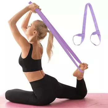 Ремень для коврика для йоги, регулируемый спортивный ремень, ремень для переноски на плече, эластичный пояс для упражнений, пояс для крепления коврика для йоги розовый