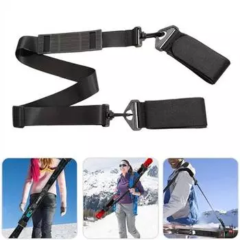 Ремень для крепления лыж Плечевой ремень для крепления лыжных палок Регулируемый ремень для крепления сноуборда A