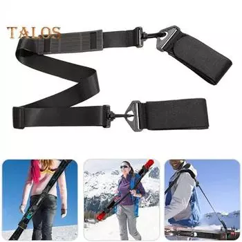 Ремень для крепления лыж, плечевой ремень для крепления лыжных палок, регулируемый ремень для крепления сноуборда для переноски вашего лыжного снаряжения A