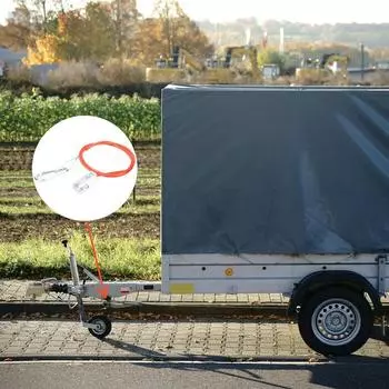 Ремень для лебедки прицепа, буксировочные ремни, буксировочный трос, ремень для лодочного прицепа, 3,3-футовый трос для лебедки, трос для буксировочного троса с зажимом и штифтовым болтом оранжевый