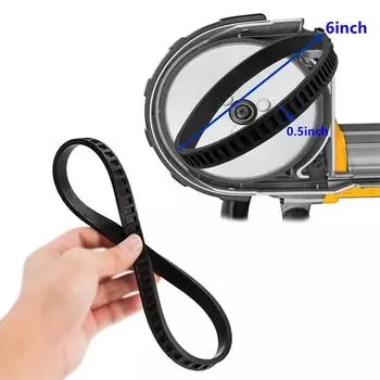 Ремень для ленточной пилы Dewalt Резиновый ремень для ленточной пилы DCS374 DWM120 Резиновый черный для электроинструмента