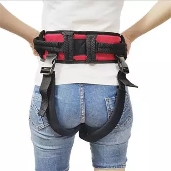 Ремень для переноса ходьбы, практичный, прочный, реабилитационный пояс для положения, помощник для ходьбы, для пожилых пациентов L красный