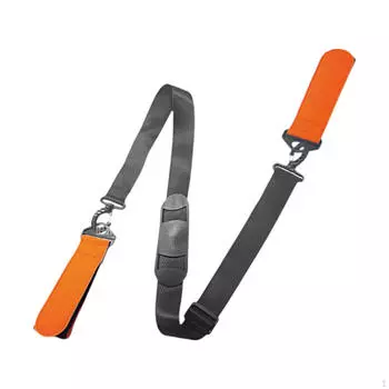 Ремень для переноски лыж с ручкой для мужчин и подростков, фиксирующий ремень, портативный для переноски сноуборда чёрный
