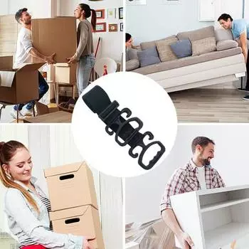 Ремень для переноски с нескользящей эргономичной ручкой, регулируемой длиной, тяжелый ремень для подъема коробок