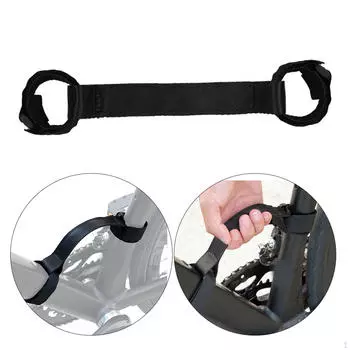 Ремень для переноски велосипедной рамы, черный, ремень для велосипедных аксессуаров, ручка для багажника велосипеда