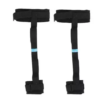 Ремень для подъема ног, мягкий дышащий ремешок для тренировки ног, восстановления, растяжки, с петлями для ног L