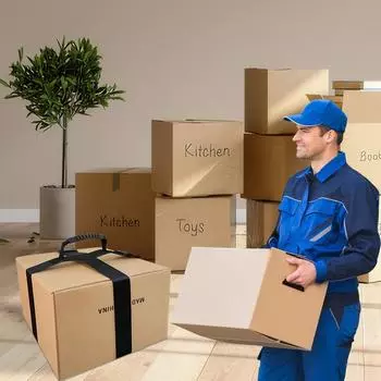 Ремень для подъема тяжелых предметов с ручкой и пряжкой, переносной упаковочный и транспортировочный ремень, ремень для багажа, для тяжелых коробок, продуктов, багажа One piece style